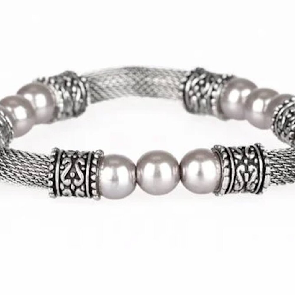 Paparazzi Talk Some Sensei Silver Bracelet